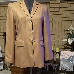 Vintage Casual Corner Shimmering Gold Blazer